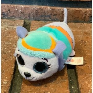 TY Beanies Boos Paw Patrol EVEREST plush dog Stuffed Animal 4"